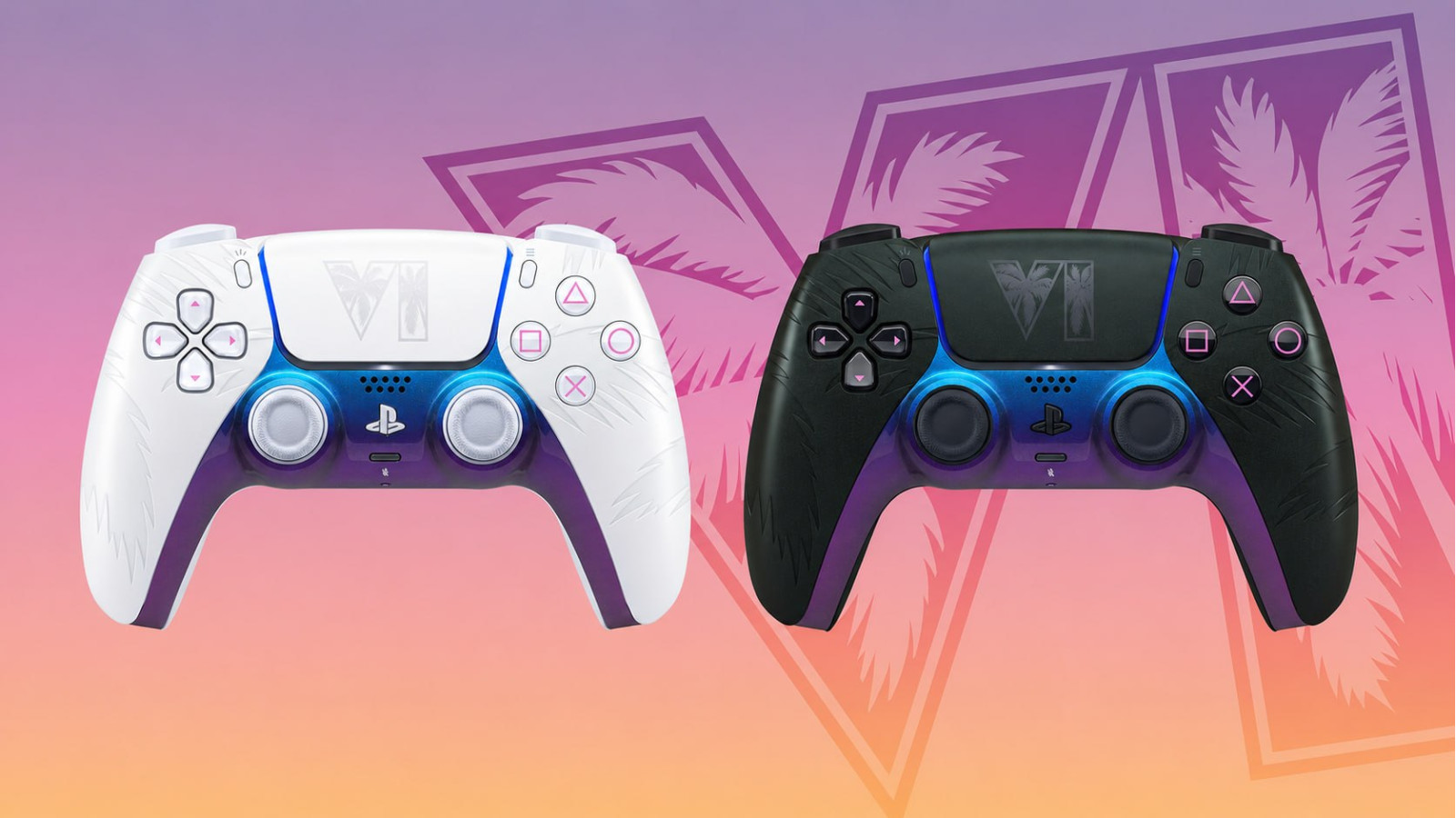 Неоновый Вайс-Сити в твоих руках: Sony представила лимитированные DualSense к релизу GTA VI!