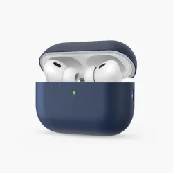 Чехол защитный Keephone Rocca кожаный AirPods 4 Синий