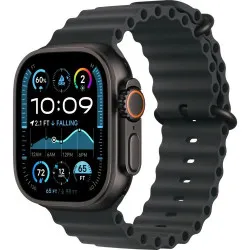 Apple Watch Ultra 4 49мм Океаническая петля (Чёрный титан/Чёрный)