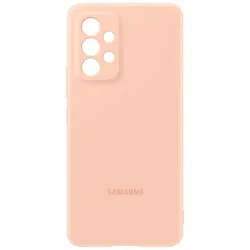 Силиконовый чехол Samsung A14 Персиковый