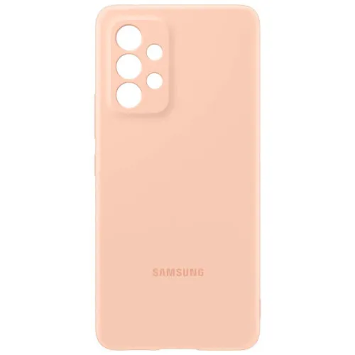 Силиконовый чехол Samsung A14 Персиковый