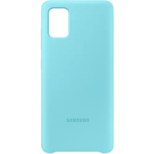 Силиконовый чехол Samsung A51 Голубой
