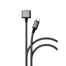 Кабель VLP Nylon Cable USB C - MagSafe 2.0м Серый космос