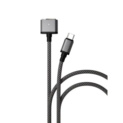 Кабель VLP Nylon Cable USB C - MagSafe 2.0м Серый космос