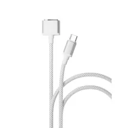 Кабель VLP Nylon Cable USB C - MagSafe 2.0м Белый