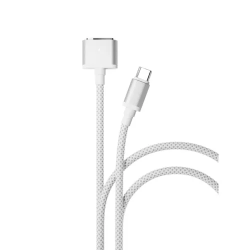 Кабель VLP Nylon Cable USB C - MagSafe 2.0м Белый