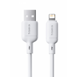 Кабель Baseus USB - Lightning 2.4A 1.5м Белый