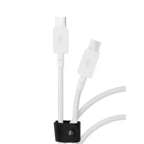 Кабель VLP Neylon USB-C 100 Вт 2м Белый