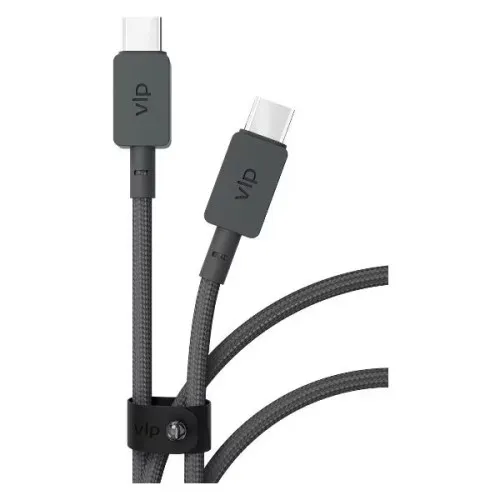 Кабель VLP Neylon USB-C 100 Вт 2м Чёрный