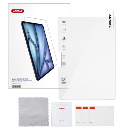 Защитное стекло ANMAC для Apple iPad Air 11 / Pro 11 (2024-2026)