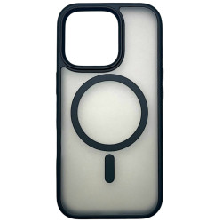 Чехол защитный AceCase Soft Rim iPhone 16 Pro Max Чёрный