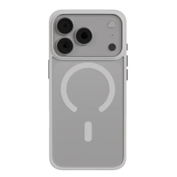 Чехол защитный AceCase Soft Rim iPhone 17 Pro Max Серебристый
