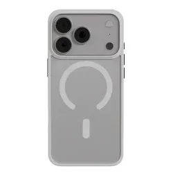 Чехол защитный AceCase Soft Rim iPhone 17 Pro Max Серебристый