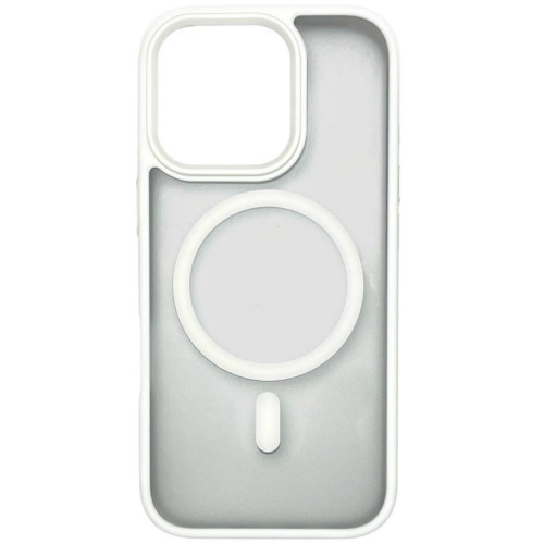 Чехол защитный AceCase Soft Rim iPhone 16 Pro Max Белый