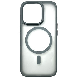Чехол защитный AceCase Soft Rim iPhone 16 Pro Max Серый
