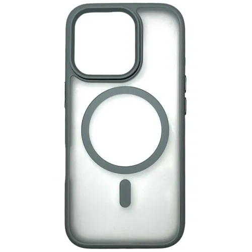 Чехол защитный AceCase Soft Rim iPhone 16 Pro Max Серый