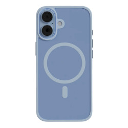 Чехол защитный AceCase Soft Rim iPhone 17 Голубой