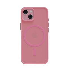 Чехол защитный AceCase Soft Rim iPhone 15 Розовый