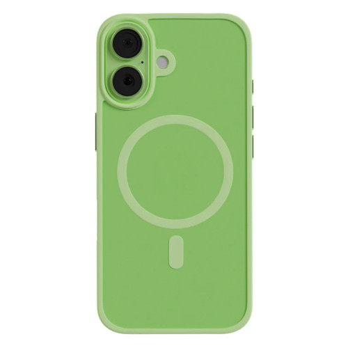 Чехол защитный AceCase Soft Rim iPhone 17 Зеленый