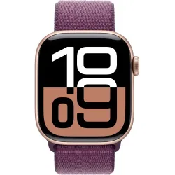 Apple Watch 10 42mm Sport Loop Plum (Золото/Сливовый)