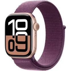 Apple Watch 10 42mm Sport Loop Plum (Золото/Сливовый)