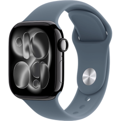 Apple Watch 11 42mm Sport Band (черный/синий)