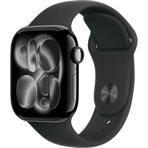 Apple Watch 11 42мм Спортивный ремешок (Чёрный)