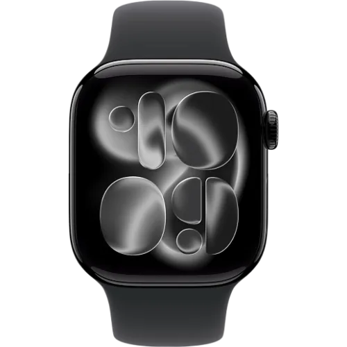 Apple Watch 11 42мм Спортивный ремешок (Чёрный)