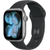 Apple Watch 11 42мм Спортивный ремешок (Серый космос/Чёрный)