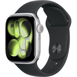 Apple Watch 11 42mm Sport Band (серебристый/черный)