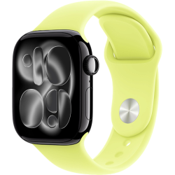 Apple Watch 11 42mm Sport Band (черный/желтый)