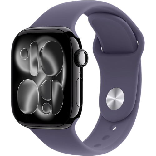 Apple Watch 11 42mm Sport Band (черный/фиолетовый)