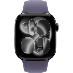 Apple Watch 11 42mm Sport Band (черный/фиолетовый)