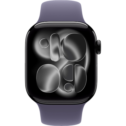Apple Watch 11 42mm Sport Band (черный/фиолетовый)