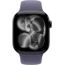 Apple Watch 11 42мм Спортивный ремешок (Чёрный/Фиолетовый)