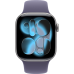 Apple Watch 11 42mm Sport Band (серый космос/фиолетовый)