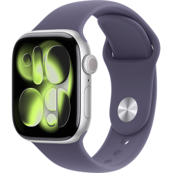 Apple Watch 11 42mm Sport Band (серебристый/фиолетовый)