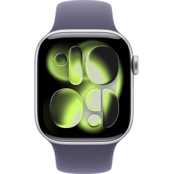 Apple Watch 11 42mm Sport Band (серебристый/фиолетовый)
