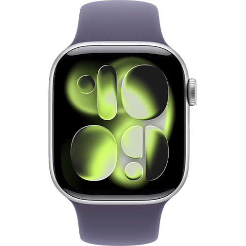 Apple Watch 11 42mm Sport Band (серебристый/фиолетовый)