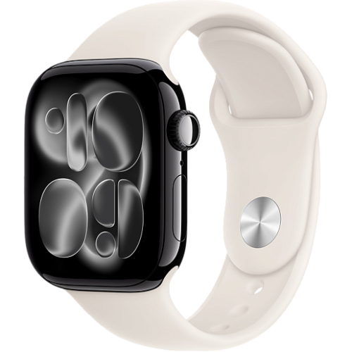 Apple Watch 11 42mm Sport Band (черный/сияющая звезда)