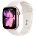 Apple Watch 11 42мм Спортивный ремешок (Розовое золото/Сияющая звезда)