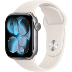 Apple Watch 11 42mm Sport Band (серый космос/сияющая звезда)
