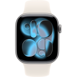Apple Watch 11 42mm Sport Band (серый космос/сияющая звезда)