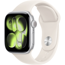 Apple Watch 11 42mm Sport Band (серебристый/сияющая звезда)