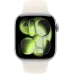 Apple Watch 11 46мм Спортивный ремешок (Серебристый/Сияющая звезда)