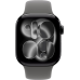 Apple Watch 11 42mm Sport Band (черный/серый)