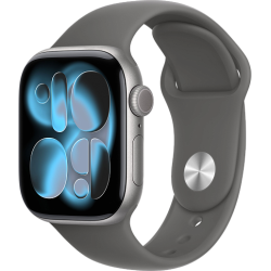 Apple Watch 11 42mm Sport Band (серый космос/серый)