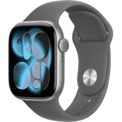 Apple Watch 11 42мм Спортивный ремешок (Серый космос/Серый)