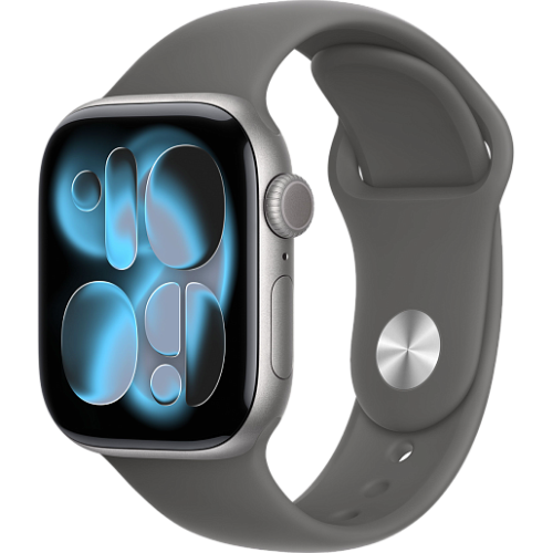 Apple Watch 11 42mm Sport Band (серый космос/серый)