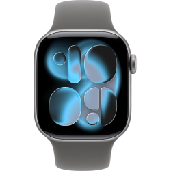Apple Watch 11 42mm Sport Band (серый космос/серый)